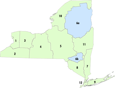 Map Of New York State Parks Regions   NYS Parks, Recreation & Historic Preservation